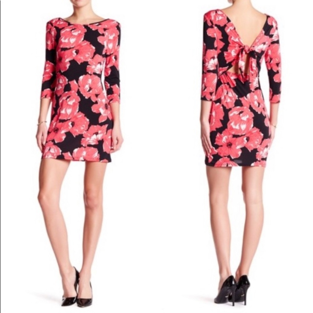 NWOT Trina Turk Jersey Tie Back Sheath Dress, Sm